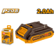 thumbnail image 2 of Batería Ingco P20S 20V 2Ah Litio Ion Original Industrial, 2 of 2