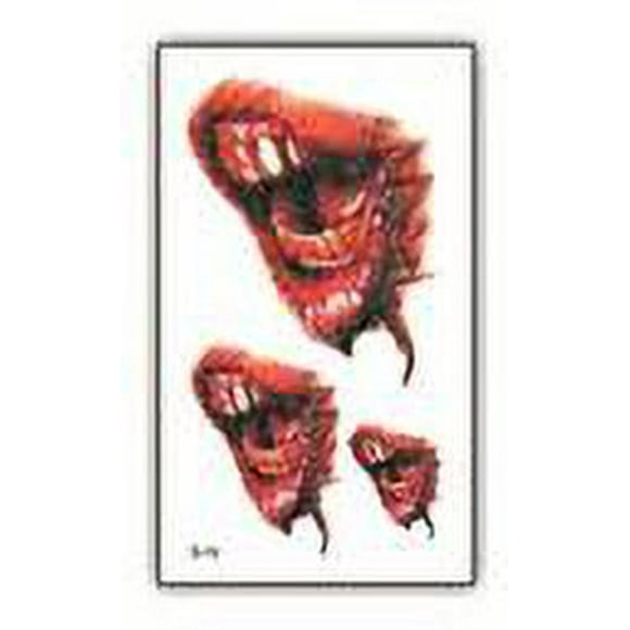 Tatuaje Temporal Halloween Cosplay Disfraz - Herida - 4a