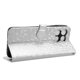 thumbnail image 5 of Funda Cartera Lunares Motorola Moto G57 Power con Tarjetero, Correa y Soporte Plata, 5 of 6