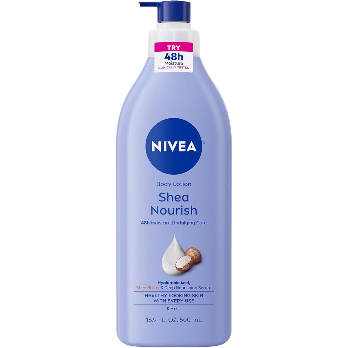 Crema Corporal Nivea Shea Nourish 500ml Hialuranico 48h