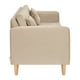 thumbnail image 3 of Sofa New Retro 3c + 2 Pouf Felpa 05 Beige, 3 of 6