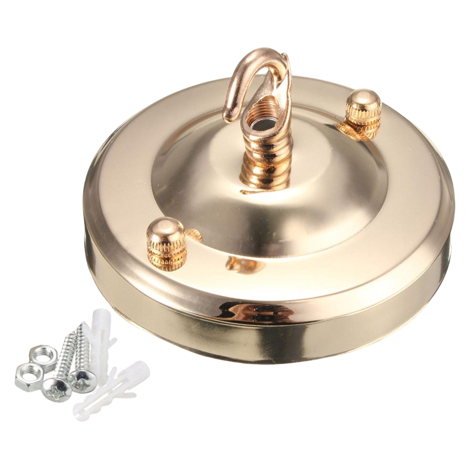 Magideal - Rosetón De Techo Placa De Gancho Rosetón De Techo Con Gancho Parte De Lámpara Lámpara De Servicio Pesado Gancho De Base Lámpara Colgante Disco De , Oro