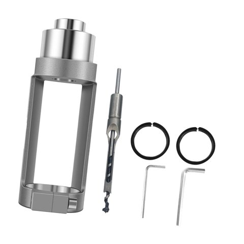 Ioensy - Soporte Fijo Para Taladro De Orificio Cuadrado Con Accesorio De Broca Para Taladro Eléctrico De Mano, Broca De 10 Mm