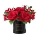 thumbnail image 4 of Faux Fake Artificial Flower Plant Maceta Decorativa Florero Decoración De Jardín Rojo, 4 of 5