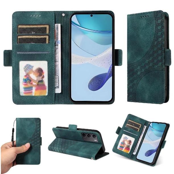 Carcasa FOXDOCK OPPO A5 4G/5G de cuero PU, diseño acolchado clásico, protección contra caídas y rayones