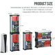 thumbnail image 4 of Torre de Almacenamiento de Videojuegos, Estantería de Almacenamiento de Videojuegos Vertical u Horizontal para Juegos de PS5 PS4 Xbox Incluye 2 Ganchos para Auriculares-46 UNIDADES, 4 of 8