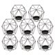 thumbnail image 5 of 8Pcs 3D Geometric Candelero de la boda Votive Candel Tealight Holder Negro, 5 of 5