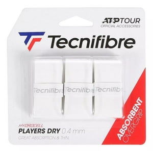 Overgrip Tecnifibre Players Dry Blanco X3 Tenis Padel