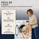 thumbnail image 4 of Cortina De Baño Diseño Impermeable Tela Bano + 12 Ganchos Aura Zeus beige, 4 of 10