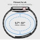 thumbnail image 3 of Correa de reloj Spigen Modern Fit para Apple Watch de 42 a 49 mm, color negro, 3 of 9