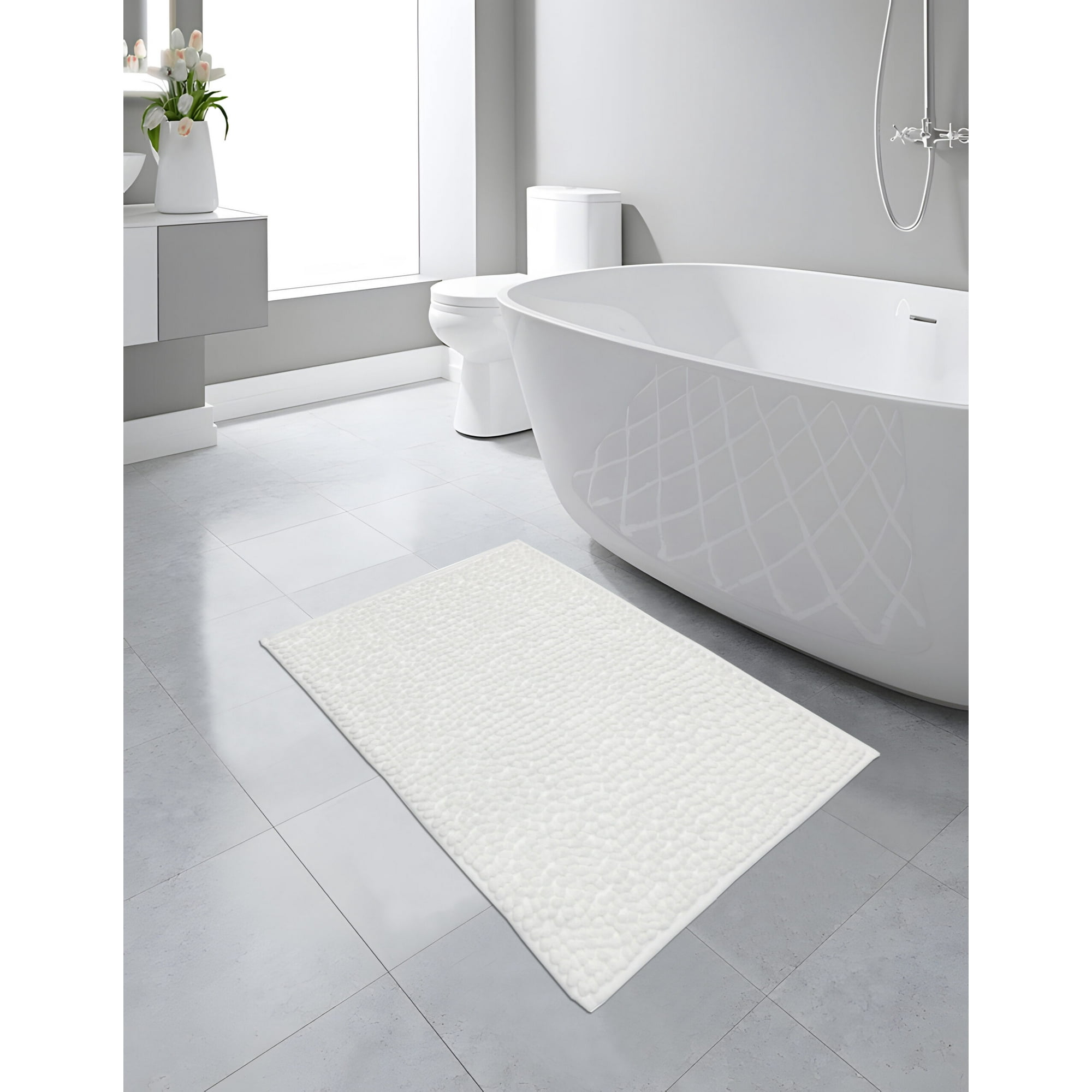 Zahr - Alfombra De Baño Punto Antidelizante Colores