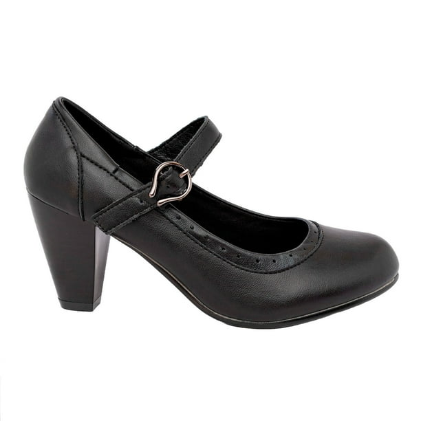 Zapato de Cuero Cueca Chilota Negro Alquimia