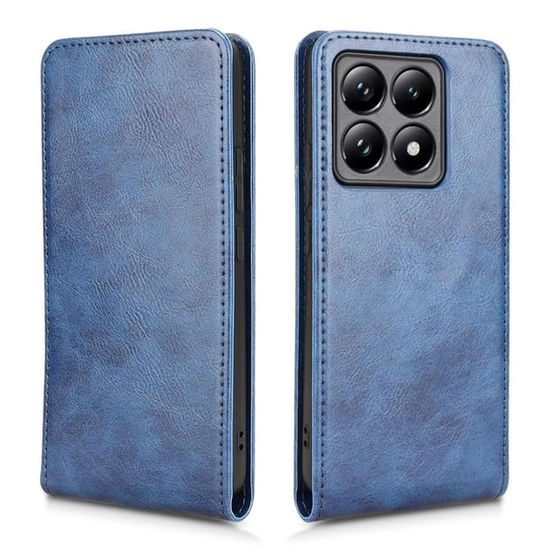 Funda tipo folio para Xiaomi 14T Pro con soporte magnético y protección para la cámara Azul