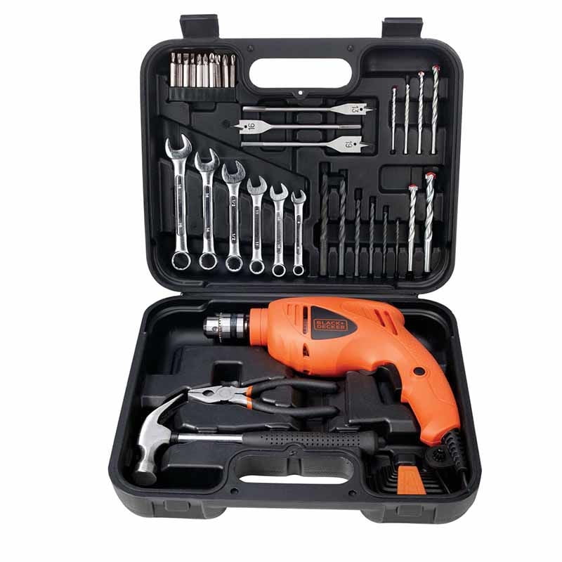 Black & Decker - Taladro Percutor 550W Hd455Ka + 41 Accesorios