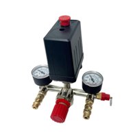 Ioensy - Regulador De Interruptor De Compresor De Aire De 90 A 125 Psi Con Accesorios De Regulación De Voltaje Metálicos