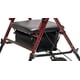 thumbnail image 3 of Rollator Lumex Set n' Go Wide, regulable en altura, color burdeos, 3 of 4