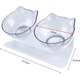 thumbnail image 2 of Plato doble gato inclinado Wuf color blanco, 2 of 3