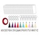 thumbnail image 1 of Llavero Borlas Espacios En Blanco Y Llavero Alfabeto Para Proyectos De Bricolaje Llavero, 1 of 5
