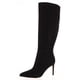 thumbnail image 1 of Botas Nine West Richy Negras de Gamuza con Punta y Tacón de 8.5 cm, 1 of 5