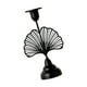 thumbnail image 2 of Candelabro Cónico De Hierro Negro, Adorno De Mesa Para Dormitorio, Ligero, Resistente, 5,5x18cm, 2 of 3