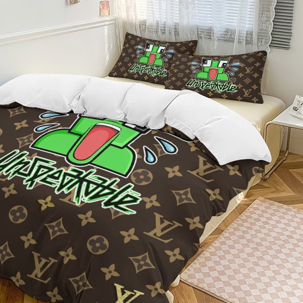 Brown Unspeakable Comforter Set Soft 3 Pcs Twin Bedding Sets Thicken for All Season