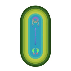 Ioensy - Estera Para Saltar La Cuerda, Estera Para Saltar, Estera Para Ejercicios Físicos Para Pilates, Gimnasio En Casa, Baile, Verde