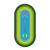 Ioensy - Estera Para Saltar La Cuerda, Estera Para Saltar, Estera Para Ejercicios Físicos Para Pilates, Gimnasio En Casa, Baile, Verde