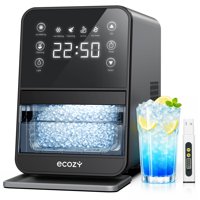 Máquina De Hielo En Forma De Pepita Ecozy Ecozy De 40 Kg/24 H Con Medidor De Agua Tds