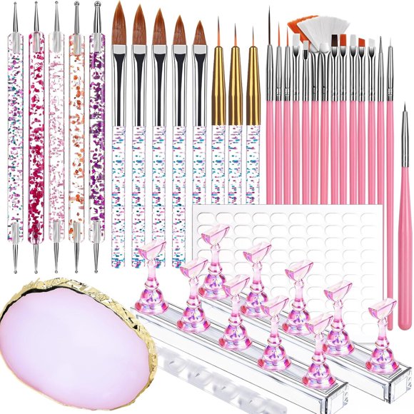 Teenitor Nail Art Tools Set, 23 Pcs Nail Art Brushes, 5 Pcs