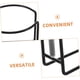 thumbnail image 3 of Carrito de la compra Soporte de la taza con la barra inferior, 2 piezas de metal reutilizable colgante del soporte de la bebida Carritos de comestibles Soporte de la bebida colgante de la ta, 3 of 3