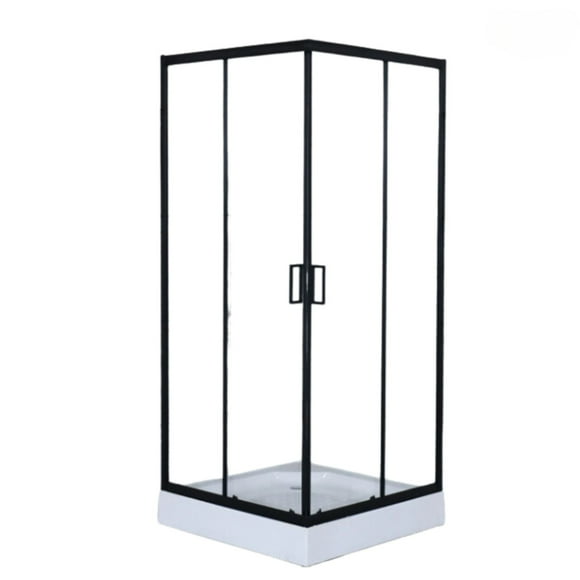 Cabina de Ducha Shower 80x80x200 Cuadrada C/marco negro