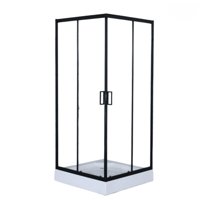 Doer - Cabina De Ducha Shower 80X80X200 Cuadrada C/Marco Negro