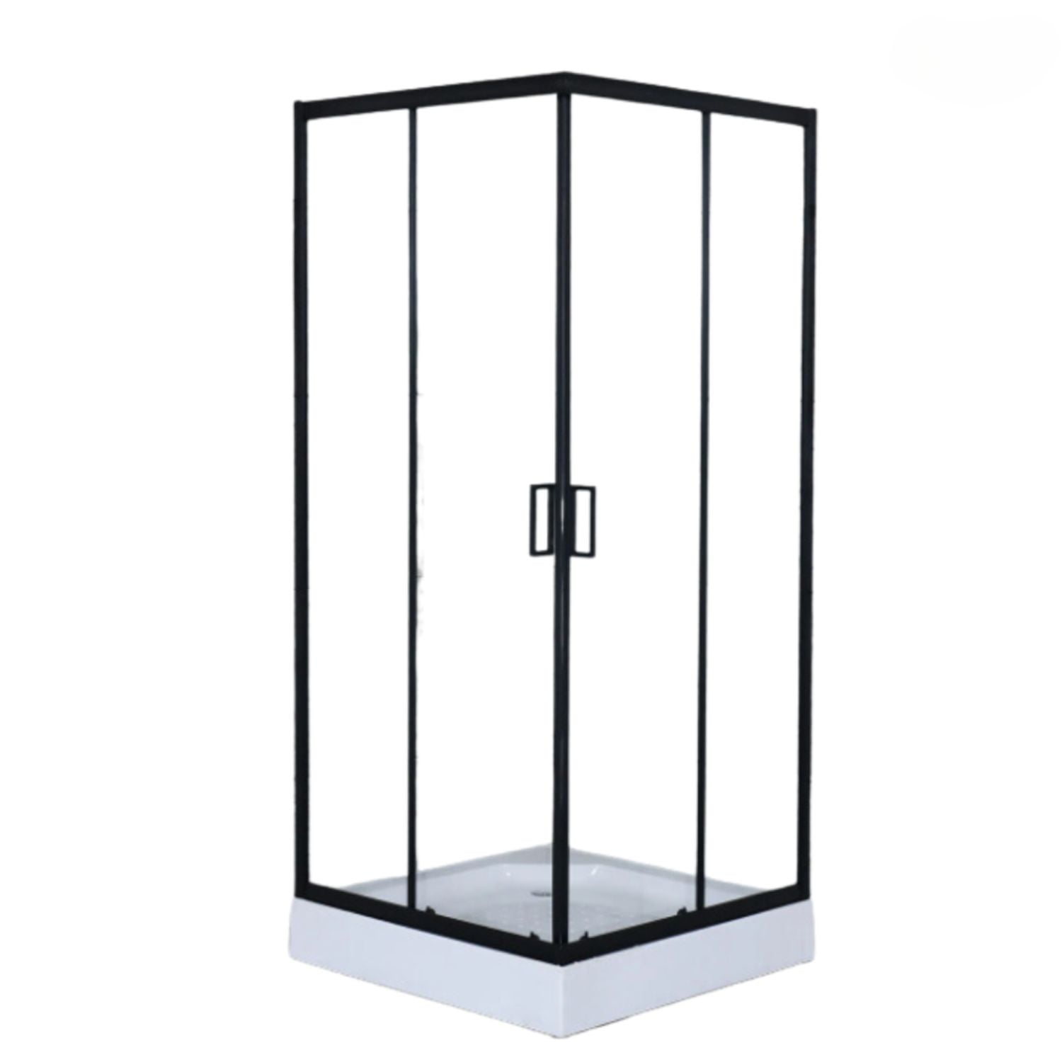 Doer - Cabina De Ducha Shower 80x80x200 Cuadrada C/marco Negro