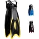 thumbnail image 1 of Aletas de natación Cressi ajustables con tacón abierto, negro/amarillo, M/L, 1 of 6