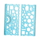 thumbnail image 2 of Regla Geométrica Multifuncional, Plantilla de Dibujo Transparente, Liviana Y Portátil para Dibujar Arquitectura, Pintura, Suministros de Oficina, Mate , Azul, 2 of 5