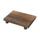 thumbnail image 4 of Bandeja de pedestal de madera para baño, decoración de almacenamiento, bandeja rectangular para joyas, bandeja de madera de exhibición rústica, materi L, 4 of 5