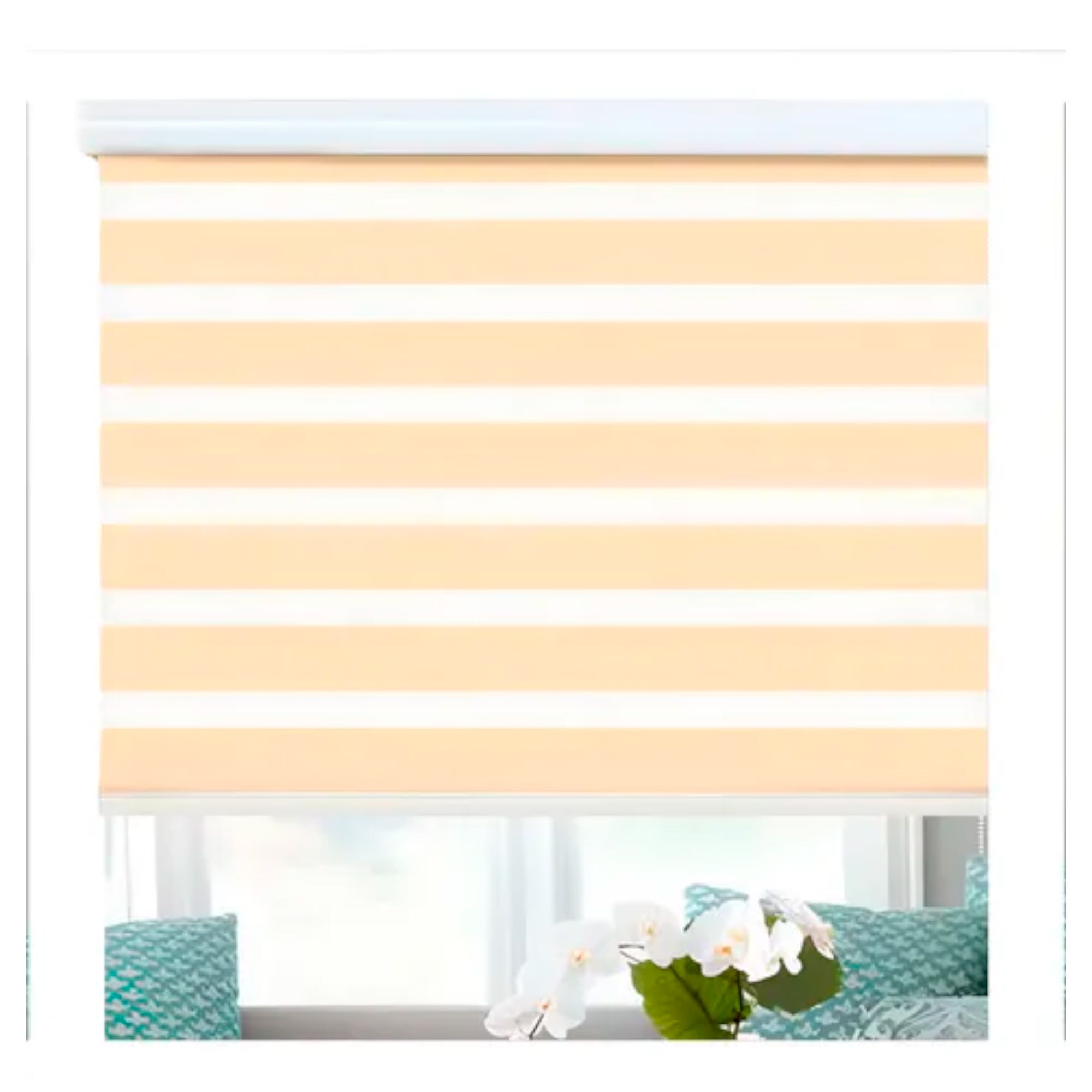 Cortina Roller Duo Zebra Día Y Noche 100x200 Colores Beiti