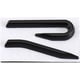 thumbnail image 1 of Hawaha 3D New R Line Logo - Adhesivo para coche, emblema para parrilla delantera del capó, compatible con Volkswagen VW Passat Tiguan Sagitar Polo Golf Mk2 4 5 6 7 R400 (nombre del color: Adhesivo neg, 1 of 7