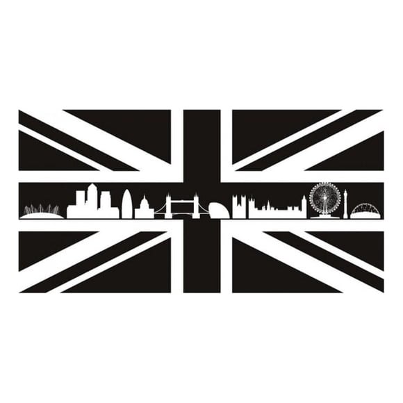 Decomural Union Jack Flag London Skyline WS-15499