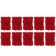 thumbnail image 2 of 10Pcs Panel De Pared De Flores Artificiales Decoración De La Ventana De La Tienda Del Lugar De La Boda Rojo, 2 of 5