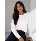 thumbnail image 1 of Polera Manga Larga Cuello Redondo 250g Basica Unisex Algodon Blanco M-l Lisa, 1 of 3