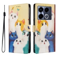 Foxdock Funda Tipo Cartera Para Infinix Note 40 5G Con Soporte Y Correa – Diseño De Patrones Lindos