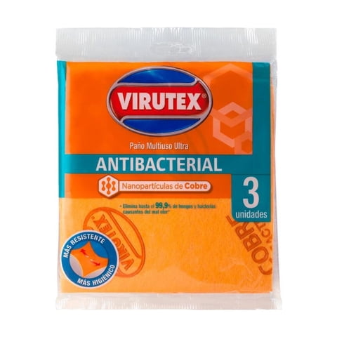 Virutex - Pack X 4 Paño Multiuso Cobre 3 Und