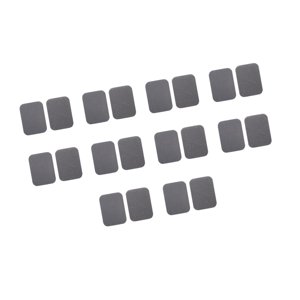 Magideal - 10 Tiras De Gancho Y Bucle Con Cinta Adhesiva De Doble Cara, Parte Trasera Antideslizante, Sujeción Adhesiva Para Ropa, Almohadillas Para Sillas, Sala Gris