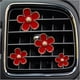 thumbnail image 1 of Cuatro clips de ventilación decorativos para salidas de aire de automóviles, diseño de apariencia de flores, dirección de conversión de 90 °, Ambientador de automóviles para mujeres y niñas, 1 of 5