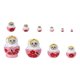 thumbnail image 5 of Lovely Girls Nesting Dolls Stacking Doll Set De 10 Piezas Popular Hecho A Mano, 5 of 5