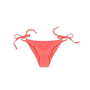 Samia - Bikini Calzón Estilo Tanga Con Amarras Color Naranja Xl