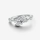 thumbnail image 3 of Anillo Pandora Brillante De Banda Superpuesta Plata, 3 of 4