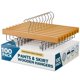 thumbnail image 1 of Perchas para pantalones Lifemaster de madera de loto, 100 unidades, antideslizantes, 1 of 5