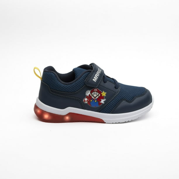 Zapatilla Con Luces Niño B2124 Mario Bros Azul Nintendo